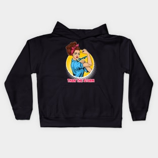 Stronger Than The Storm Mental Health Awareness Warrior Women copy Kids Hoodie